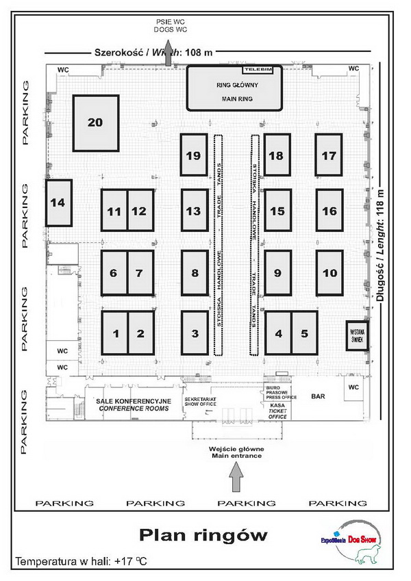 plan ringów Expo Silesia Dog Show 2013