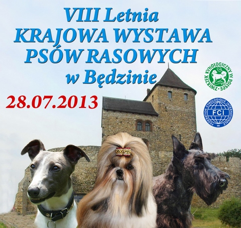 viii krajowa letnia wystawa psów rasowych w będzinie